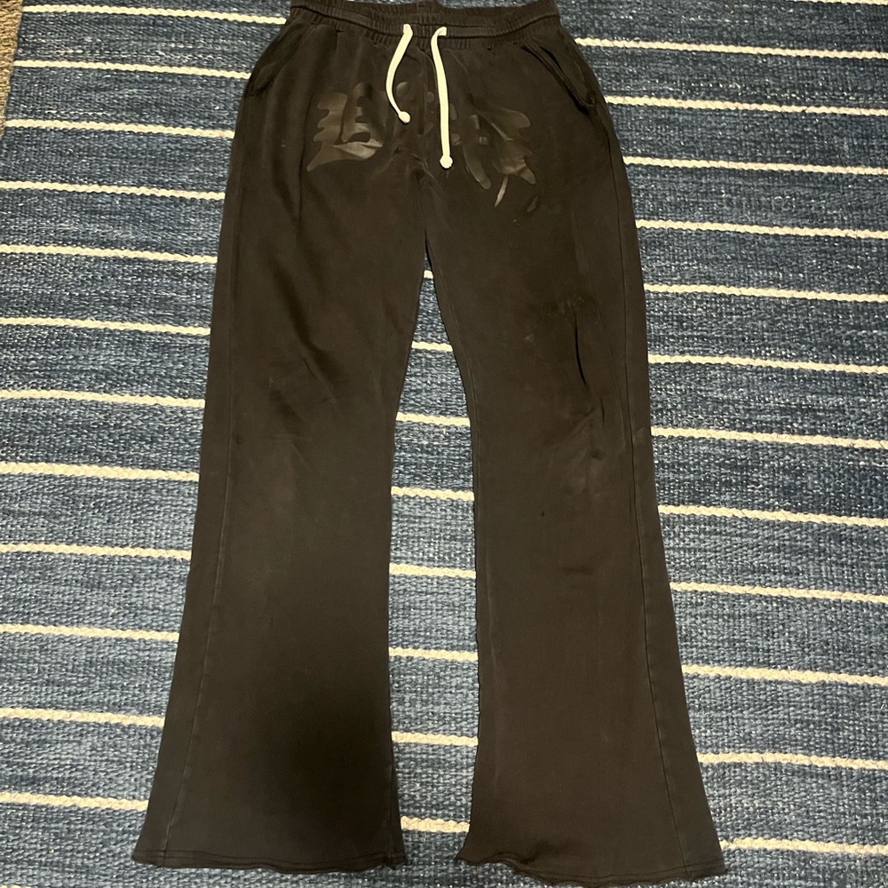 Ditch Black Flared Sweatpants